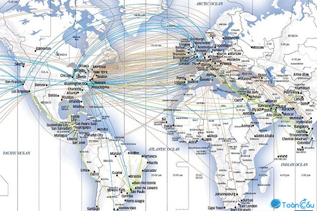 Mạng lưới bay toàn cầu của United Airlines