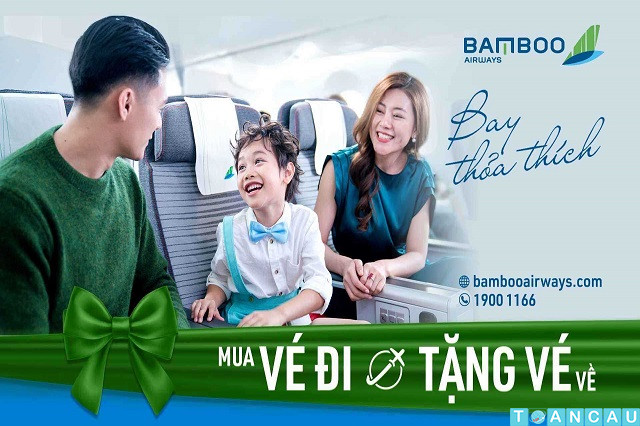 Mua chiều đi tặng chiều về là chương trình ưu đãi thường có của hãng hàng không Bamboo Airways